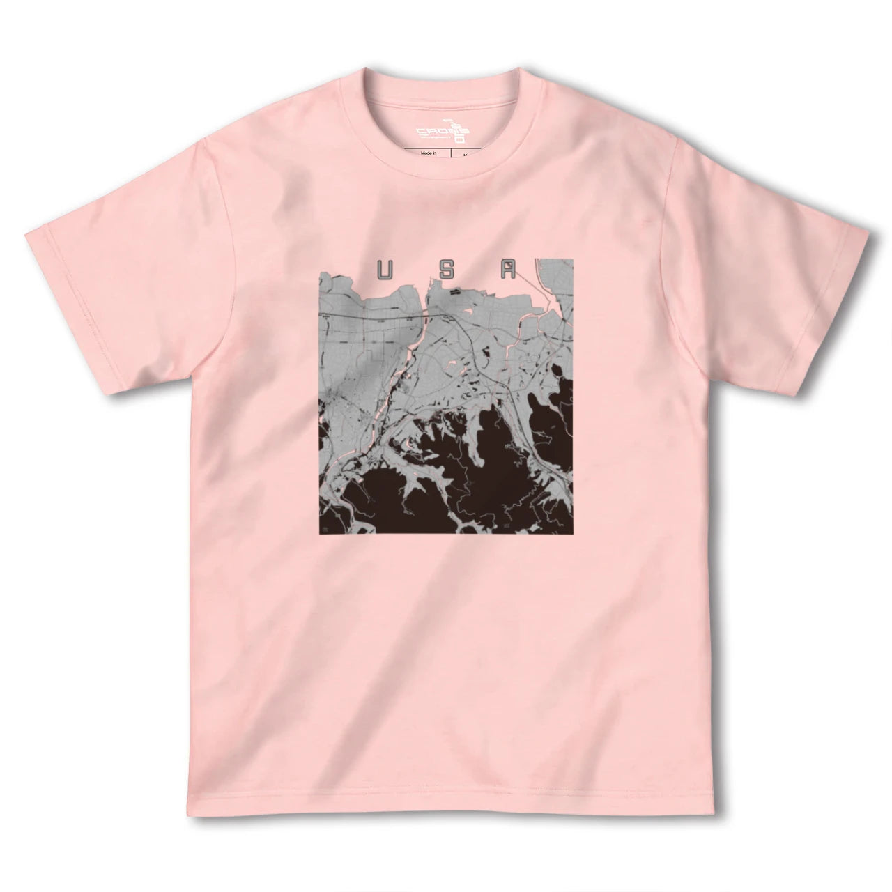 【宇佐(大分県)】地図柄ヘビーウェイトTシャツ