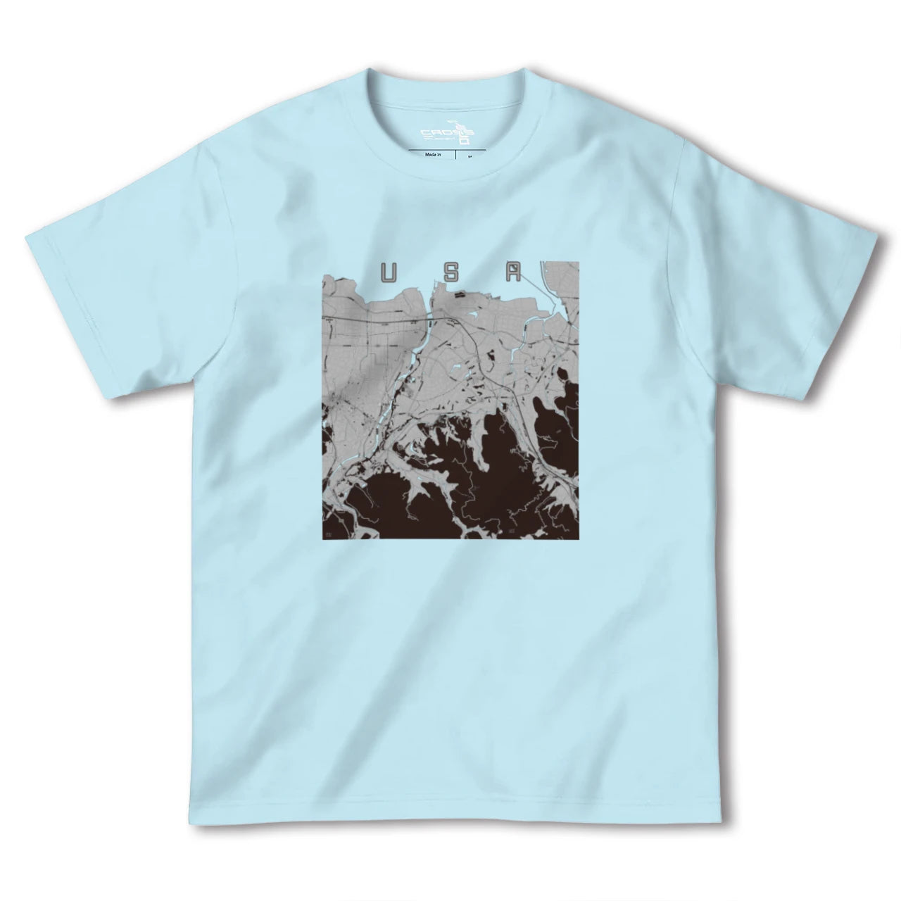 【宇佐(大分県)】地図柄ヘビーウェイトTシャツ