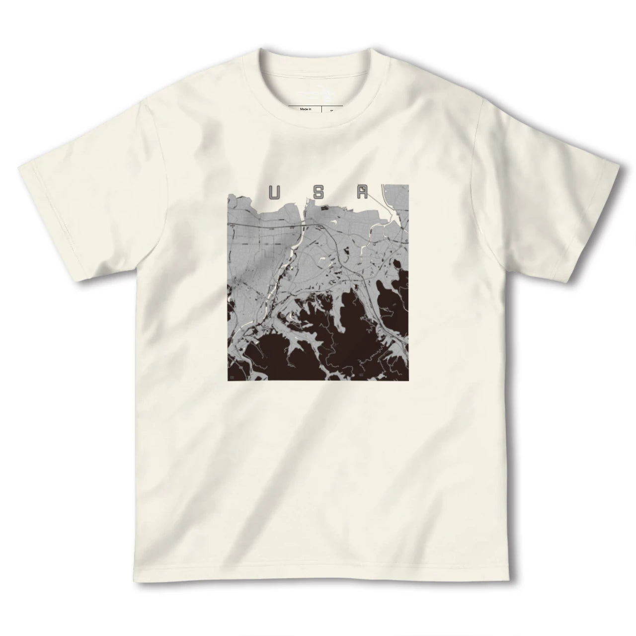 【宇佐(大分県)】地図柄ヘビーウェイトTシャツ