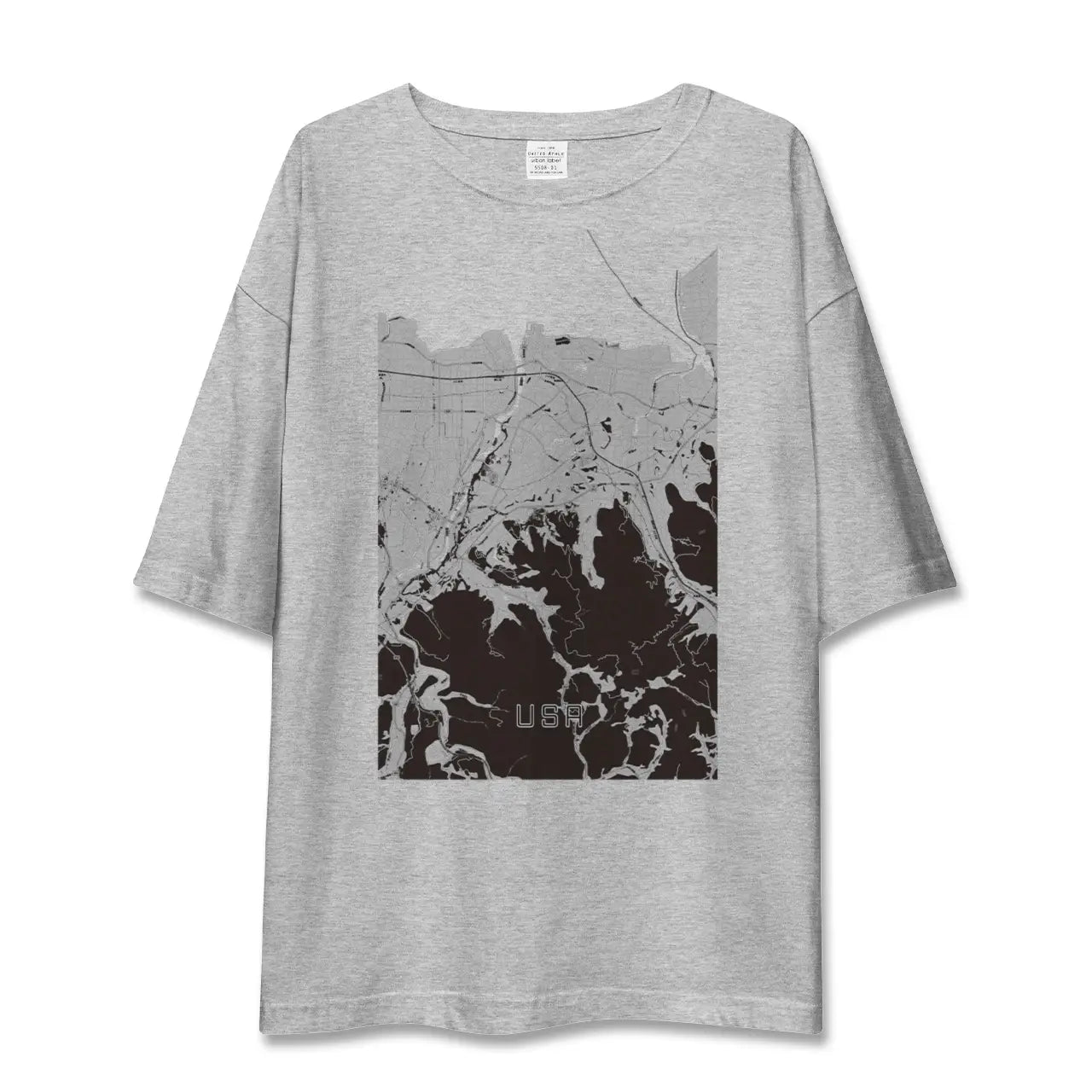 【宇佐(大分県)】地図柄ビッグシルエットTシャツ