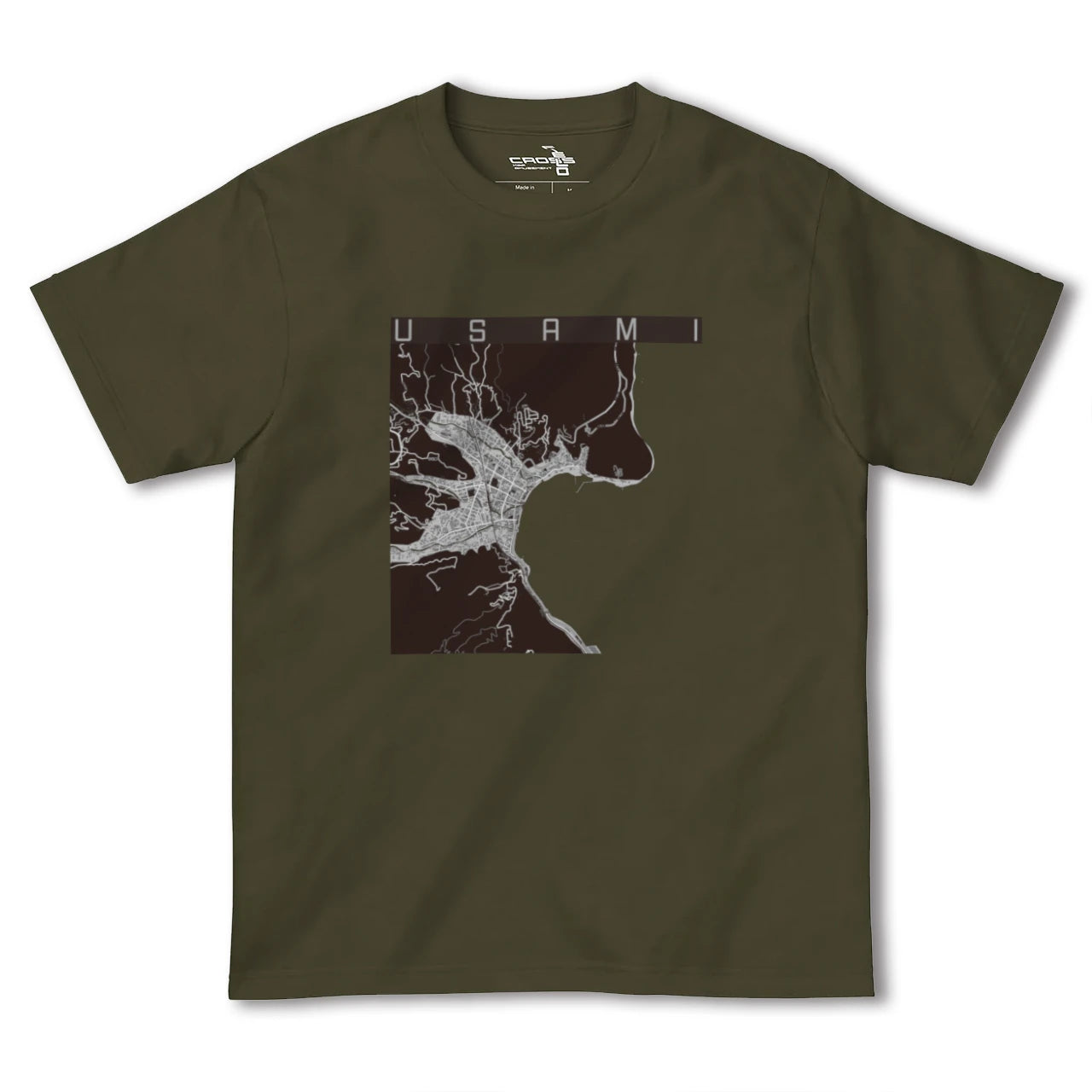 【宇佐美(静岡県)】地図柄ヘビーウェイトTシャツ