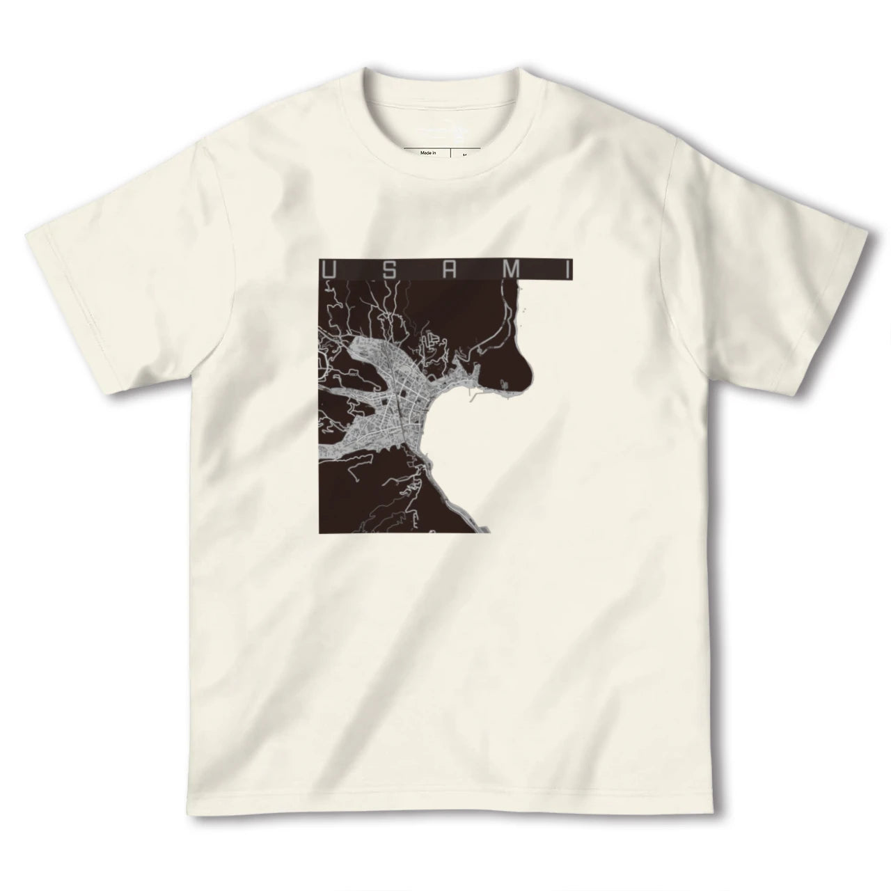 【宇佐美(静岡県)】地図柄ヘビーウェイトTシャツ