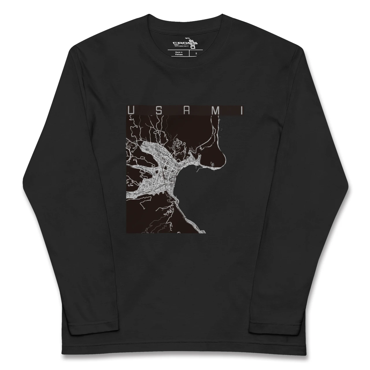 【宇佐美(静岡県)】地図柄ロングスリーブTシャツ