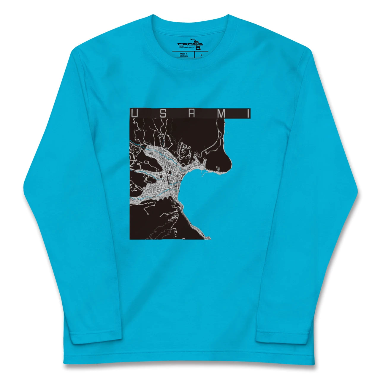 【宇佐美(静岡県)】地図柄ロングスリーブTシャツ