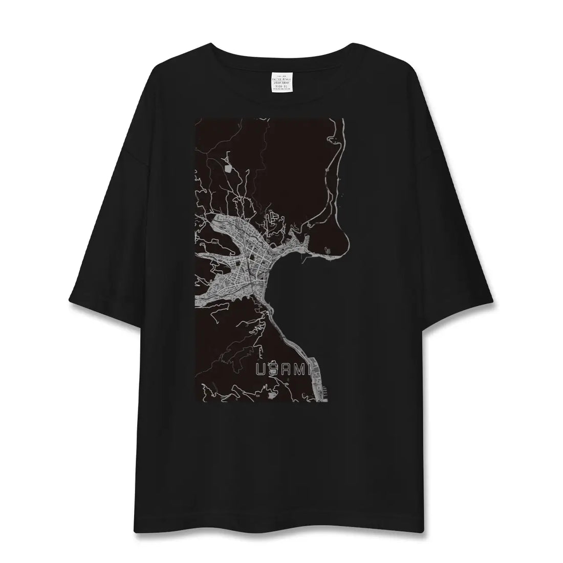 【宇佐美(静岡県)】地図柄ビッグシルエットTシャツ