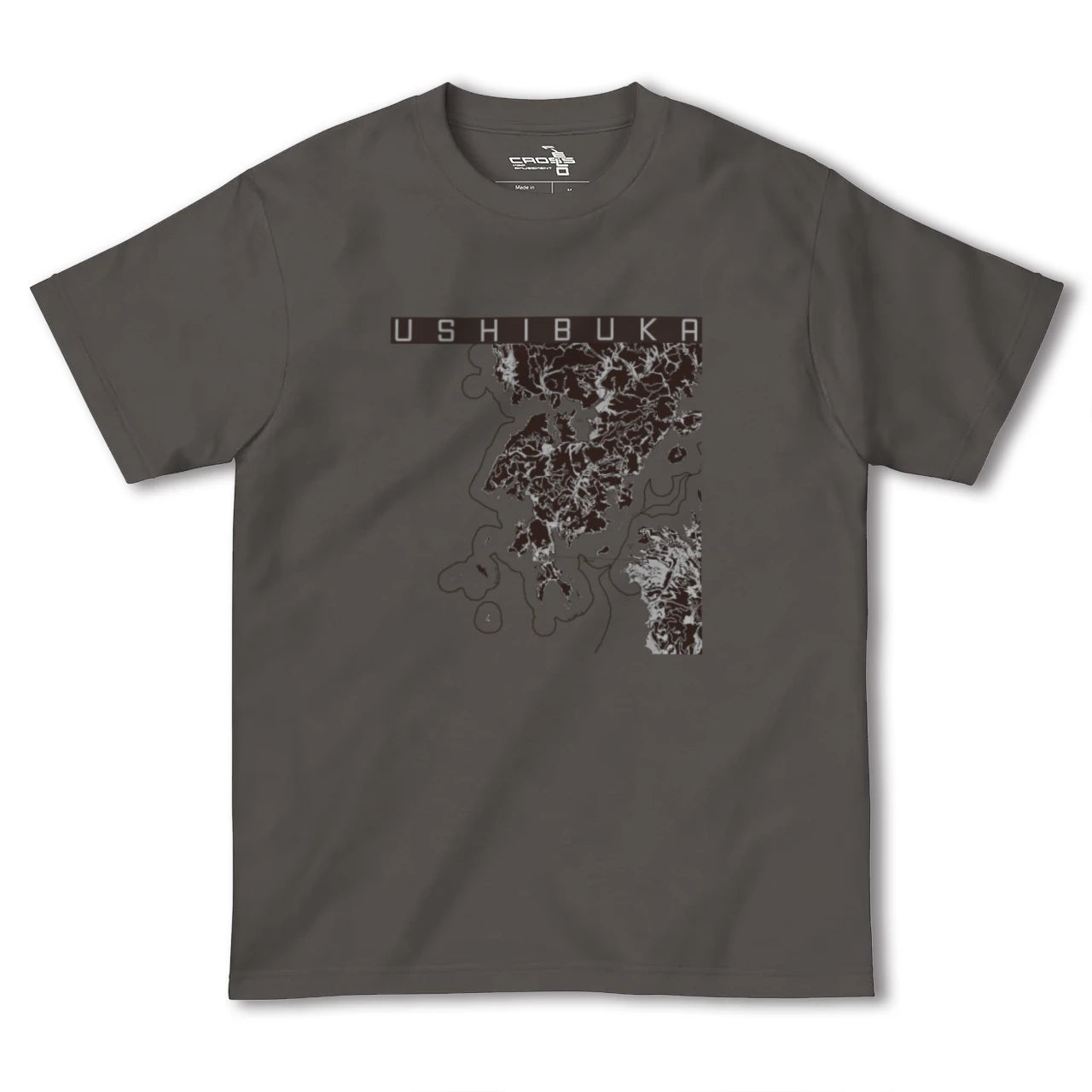 【牛深(熊本県)】地図柄ヘビーウェイトTシャツ