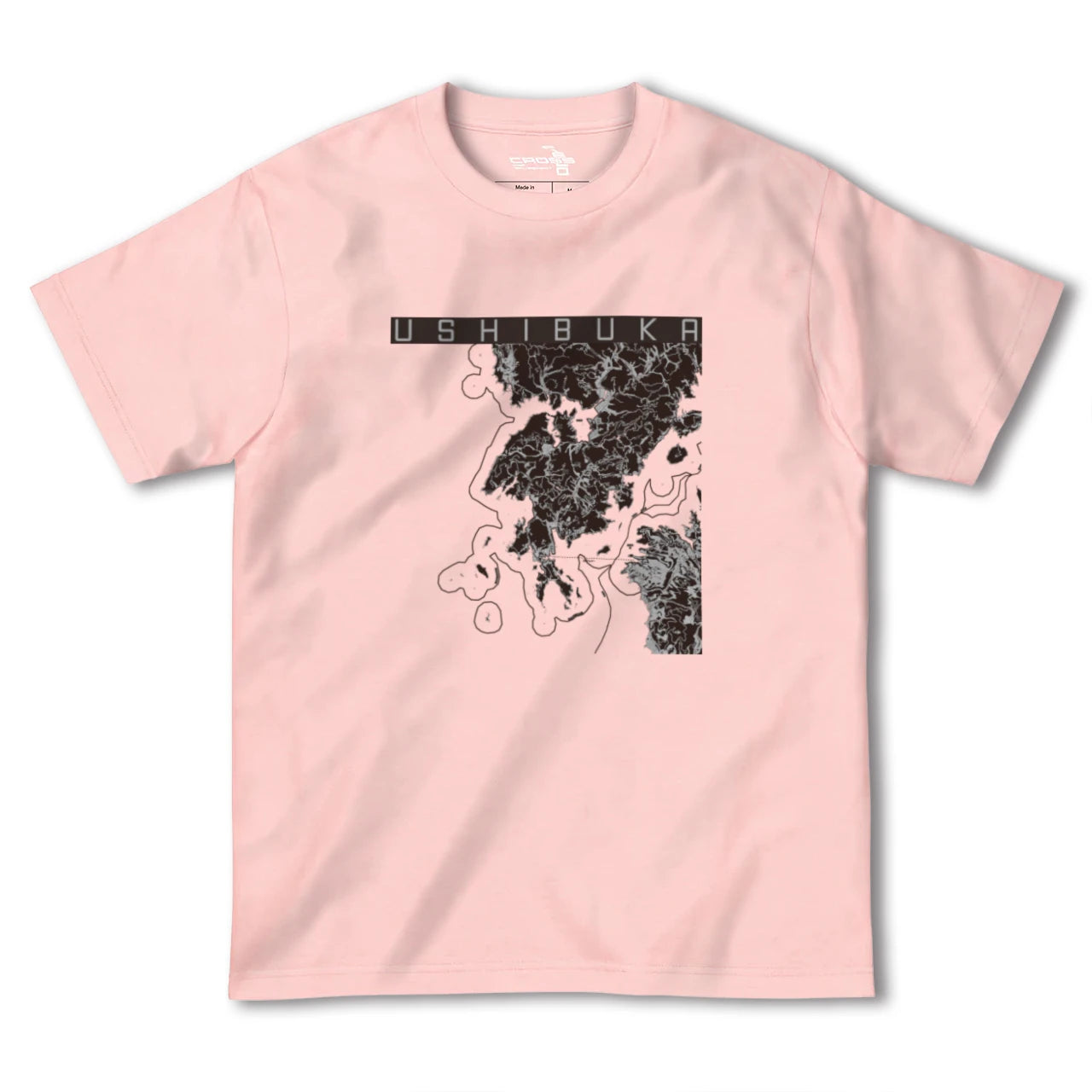【牛深(熊本県)】地図柄ヘビーウェイトTシャツ