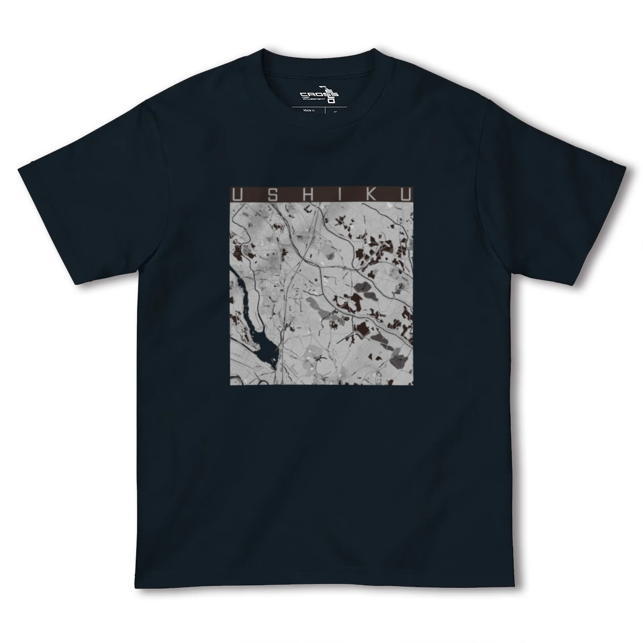【牛久(茨城県)】地図柄ヘビーウェイトTシャツ