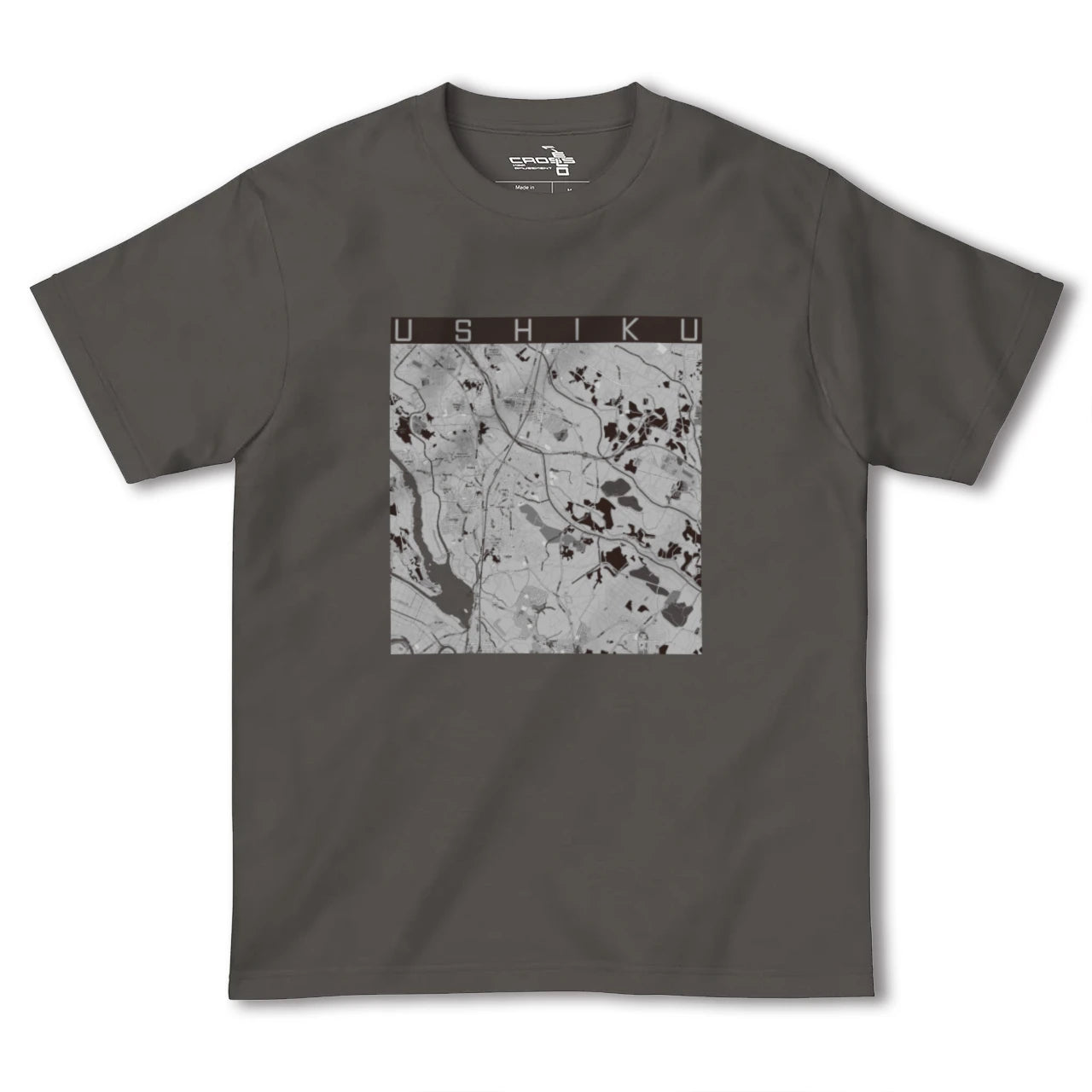 【牛久(茨城県)】地図柄ヘビーウェイトTシャツ