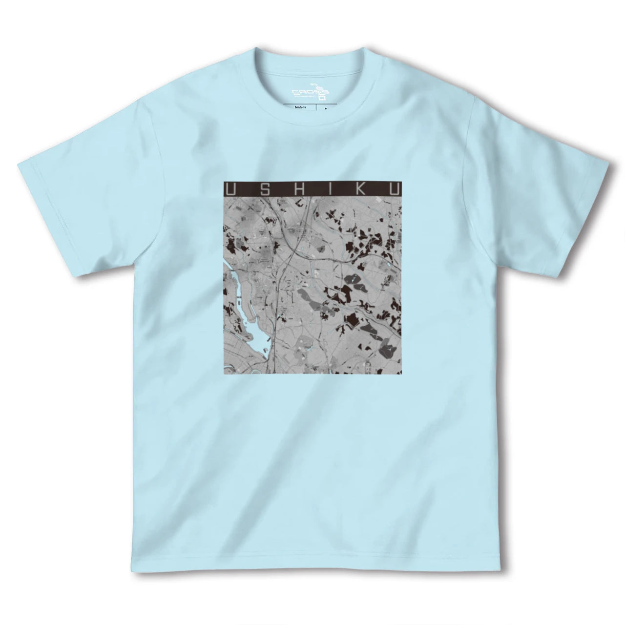 【牛久(茨城県)】地図柄ヘビーウェイトTシャツ