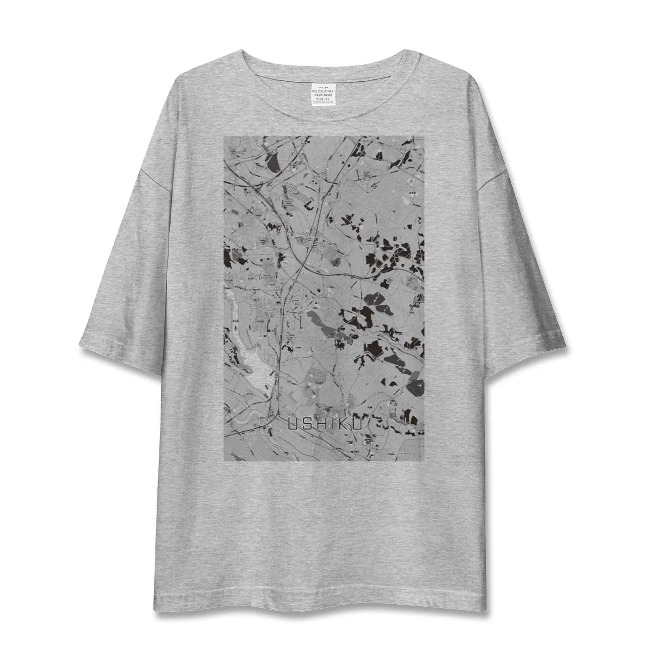 【牛久(茨城県)】地図柄ビッグシルエットTシャツ