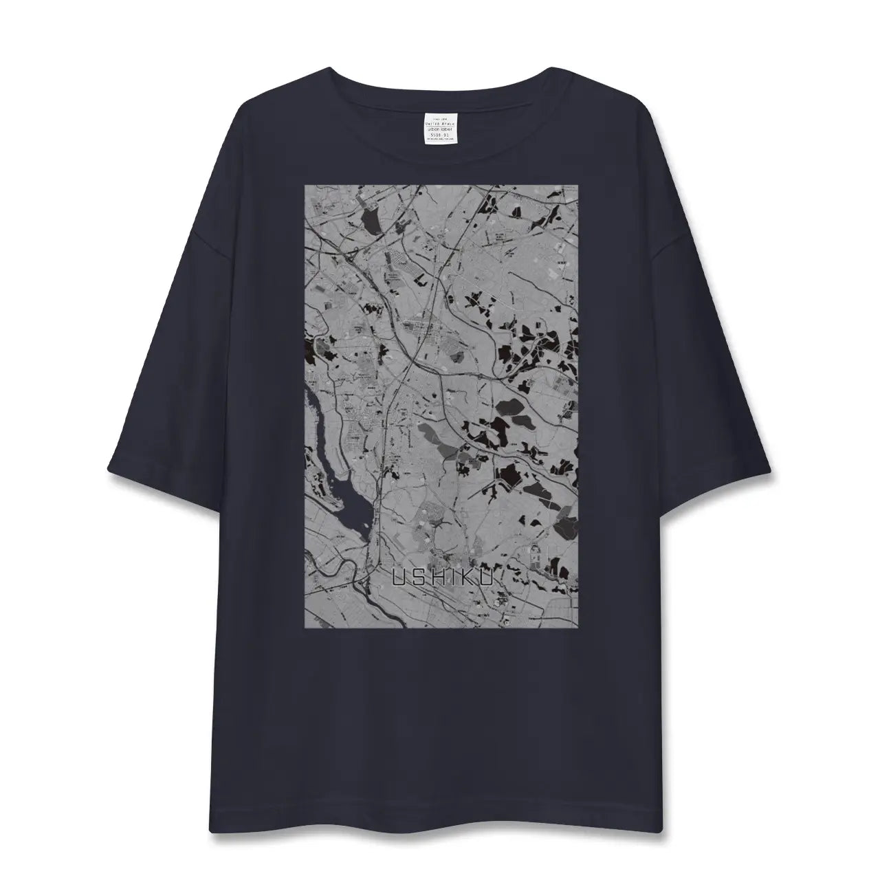 【牛久(茨城県)】地図柄ビッグシルエットTシャツ