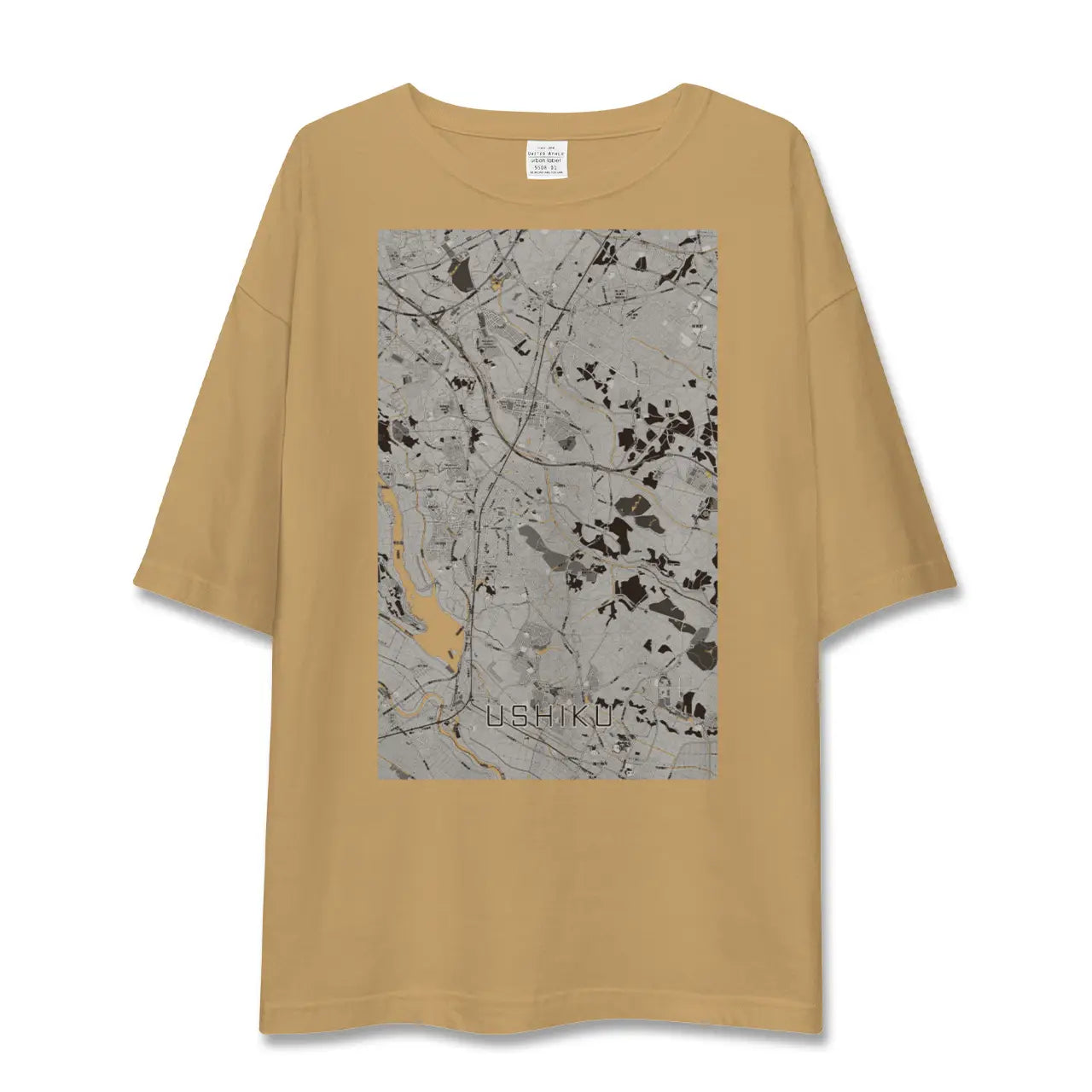 【牛久(茨城県)】地図柄ビッグシルエットTシャツ