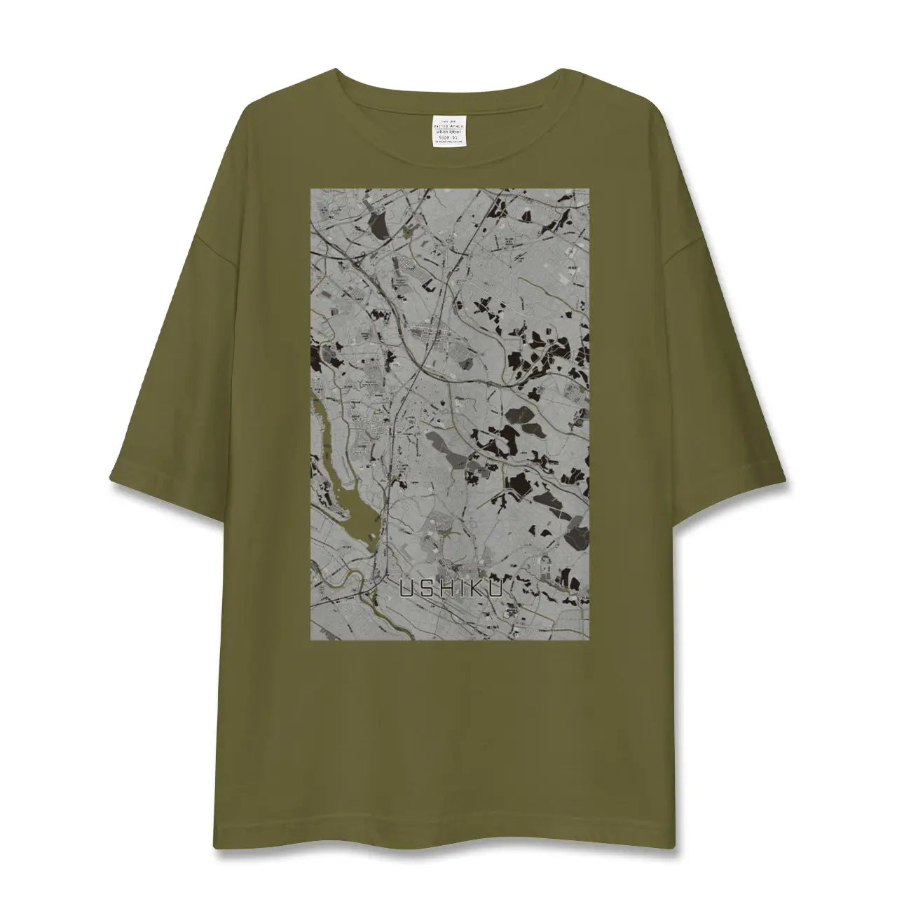 【牛久(茨城県)】地図柄ビッグシルエットTシャツ