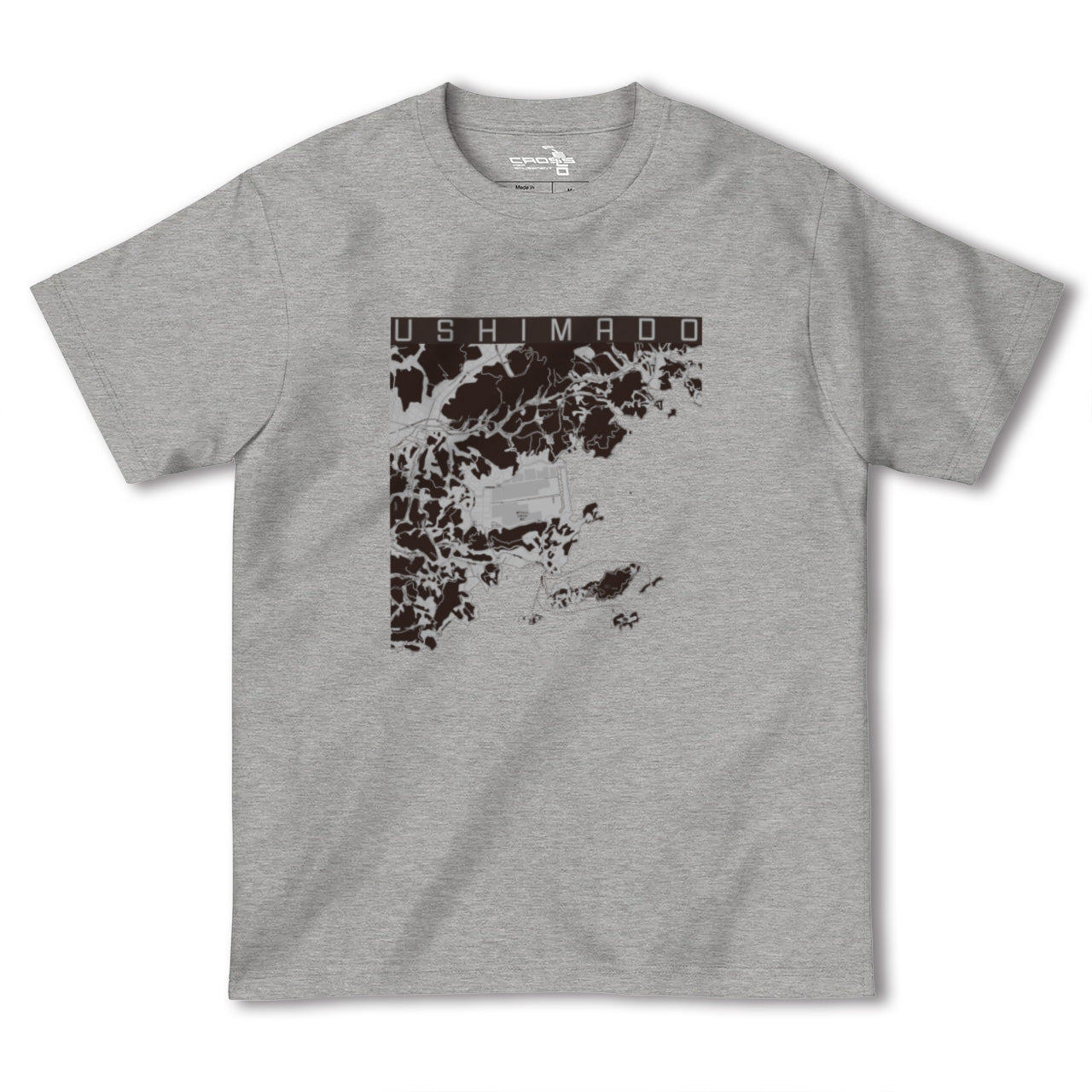 【牛窓(岡山県)】地図柄ヘビーウェイトTシャツ