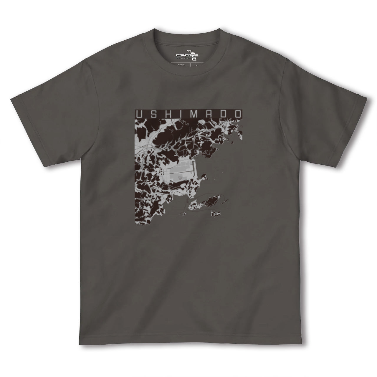 【牛窓(岡山県)】地図柄ヘビーウェイトTシャツ