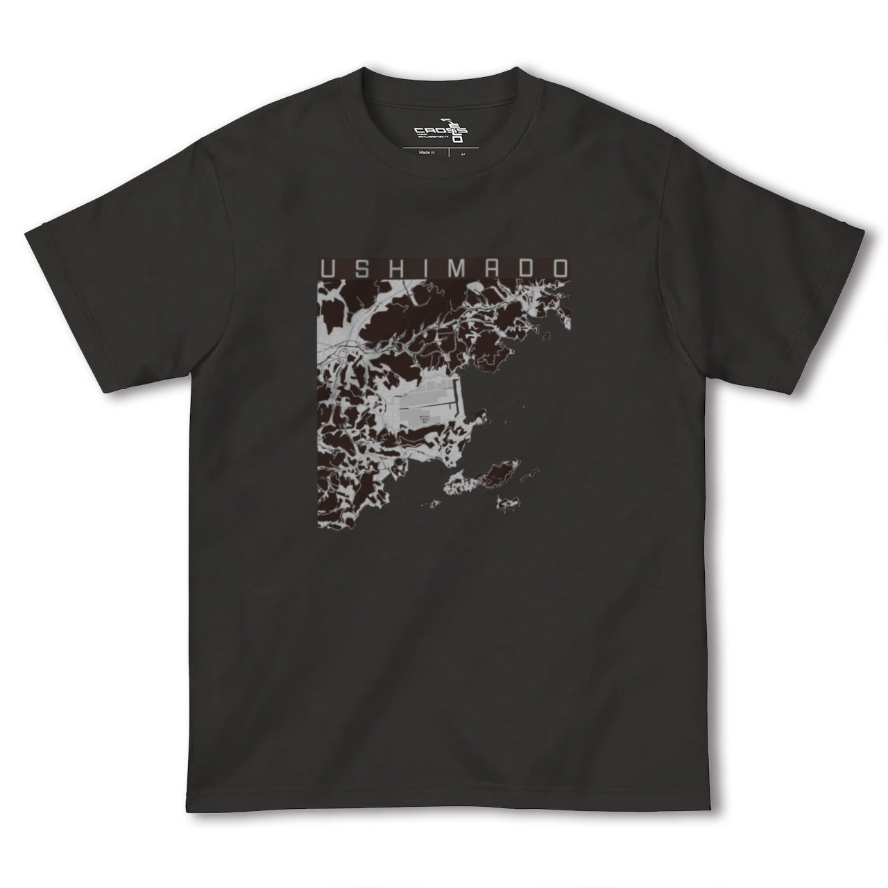 【牛窓(岡山県)】地図柄ヘビーウェイトTシャツ