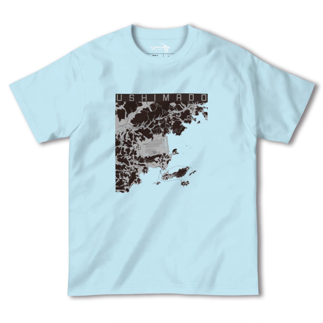 【牛窓(岡山県)】地図柄ヘビーウェイトTシャツ