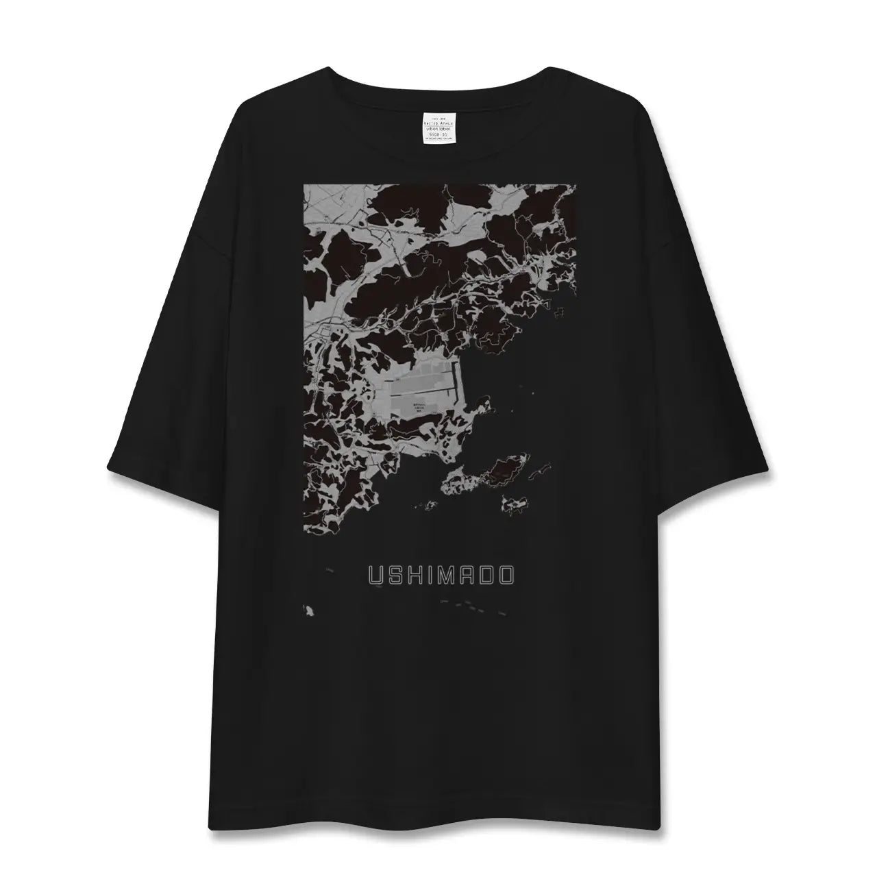 【牛窓(岡山県)】地図柄ビッグシルエットTシャツ