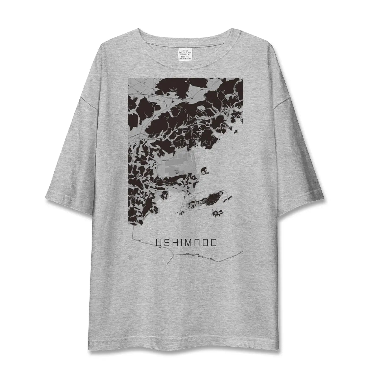 【牛窓(岡山県)】地図柄ビッグシルエットTシャツ