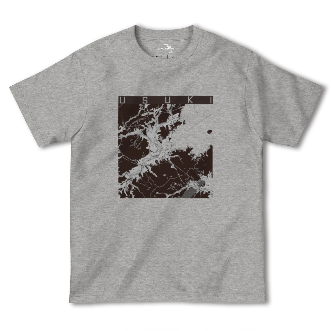 【臼杵(大分県)】地図柄ヘビーウェイトTシャツ