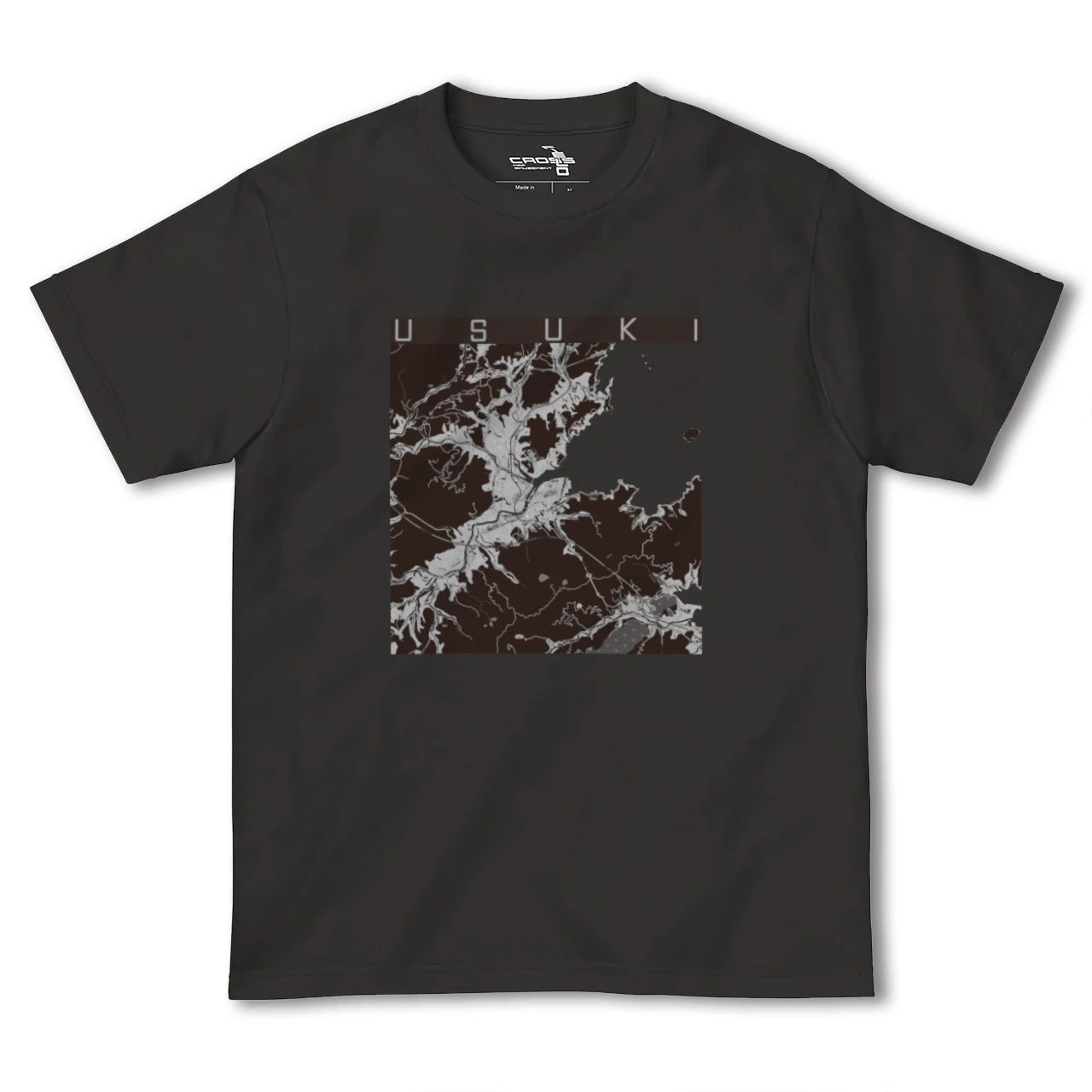 【臼杵(大分県)】地図柄ヘビーウェイトTシャツ