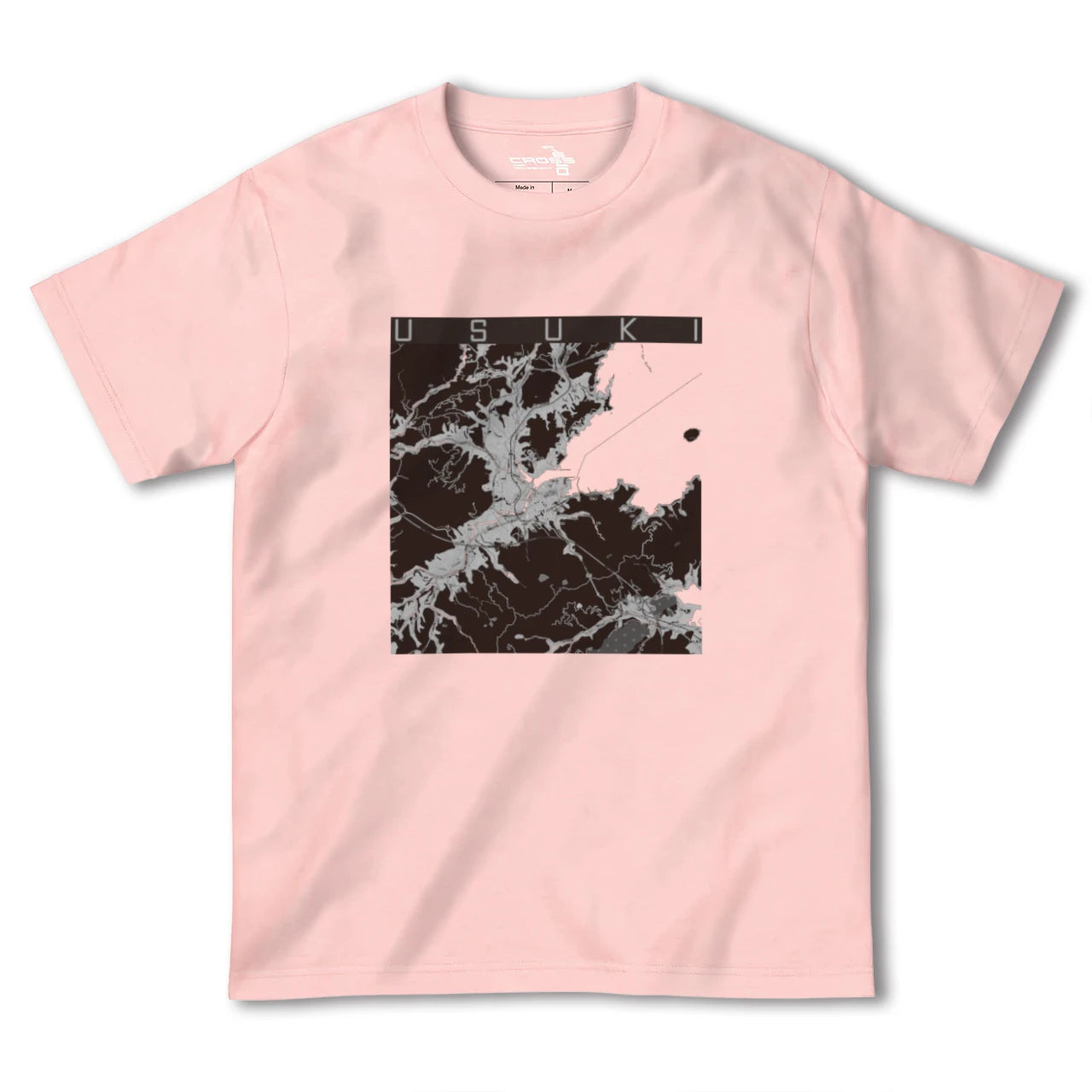 【臼杵(大分県)】地図柄ヘビーウェイトTシャツ