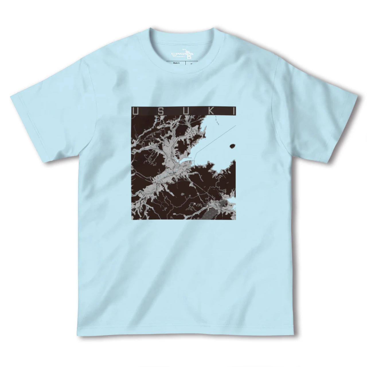 【臼杵(大分県)】地図柄ヘビーウェイトTシャツ