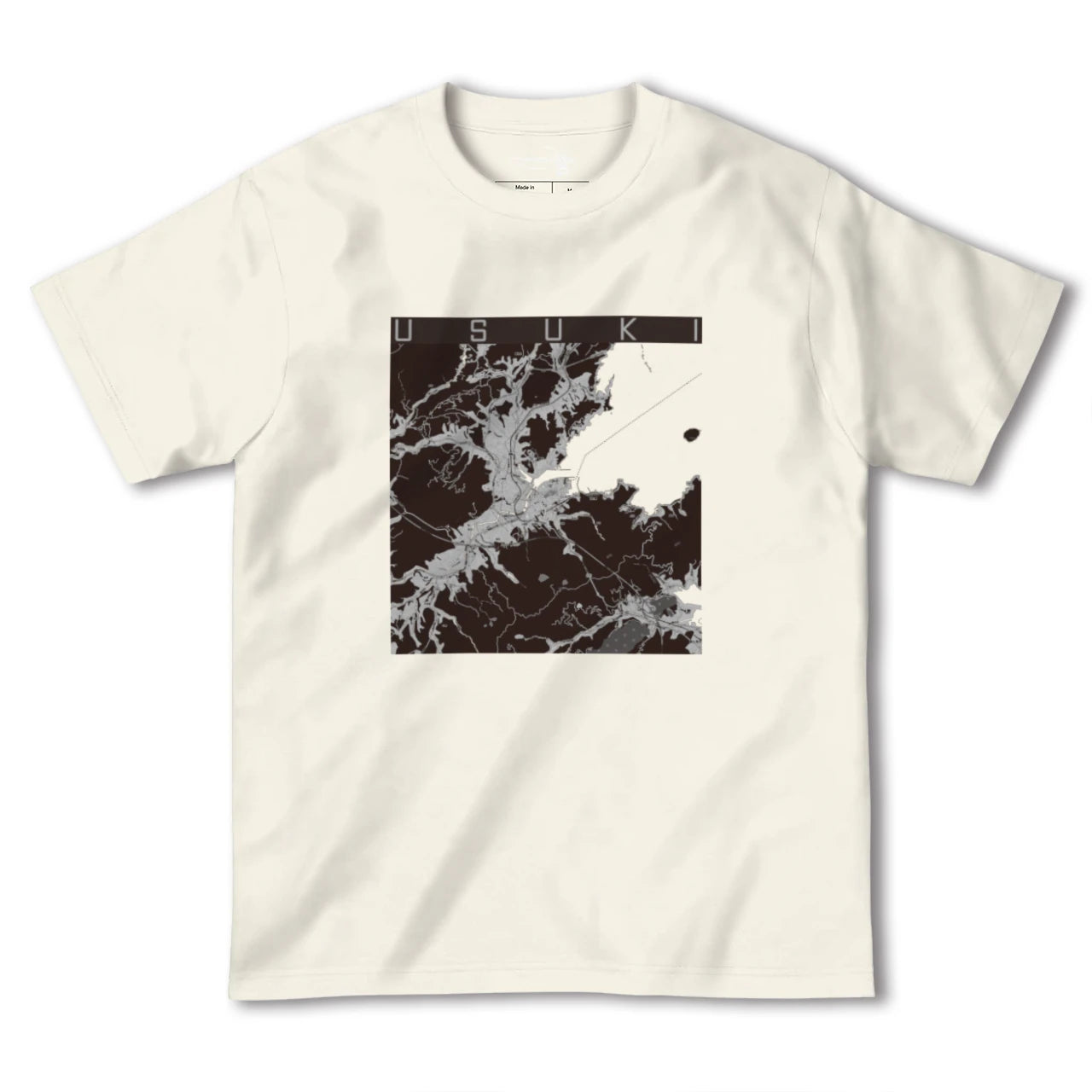 【臼杵(大分県)】地図柄ヘビーウェイトTシャツ
