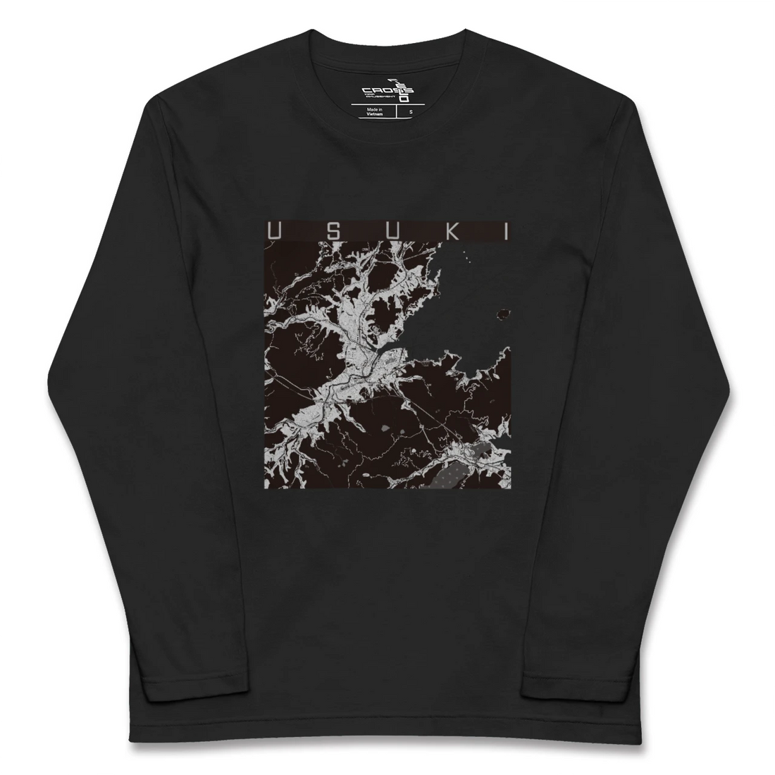 【臼杵(大分県)】地図柄ロングスリーブTシャツ