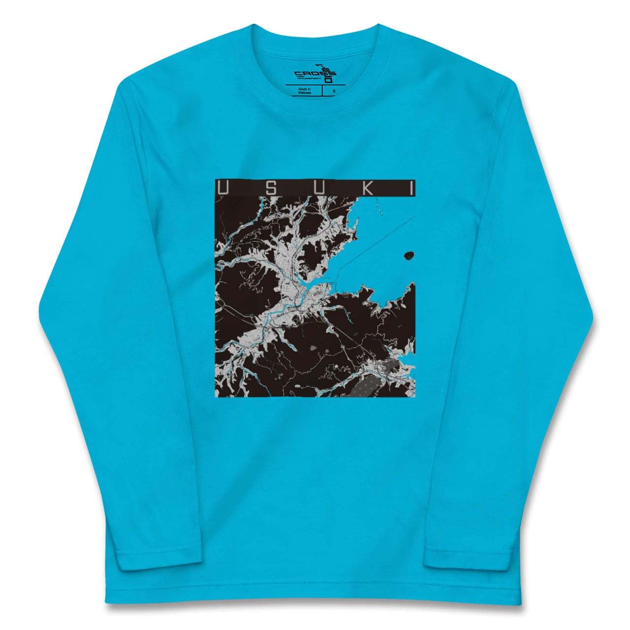 【臼杵(大分県)】地図柄ロングスリーブTシャツ