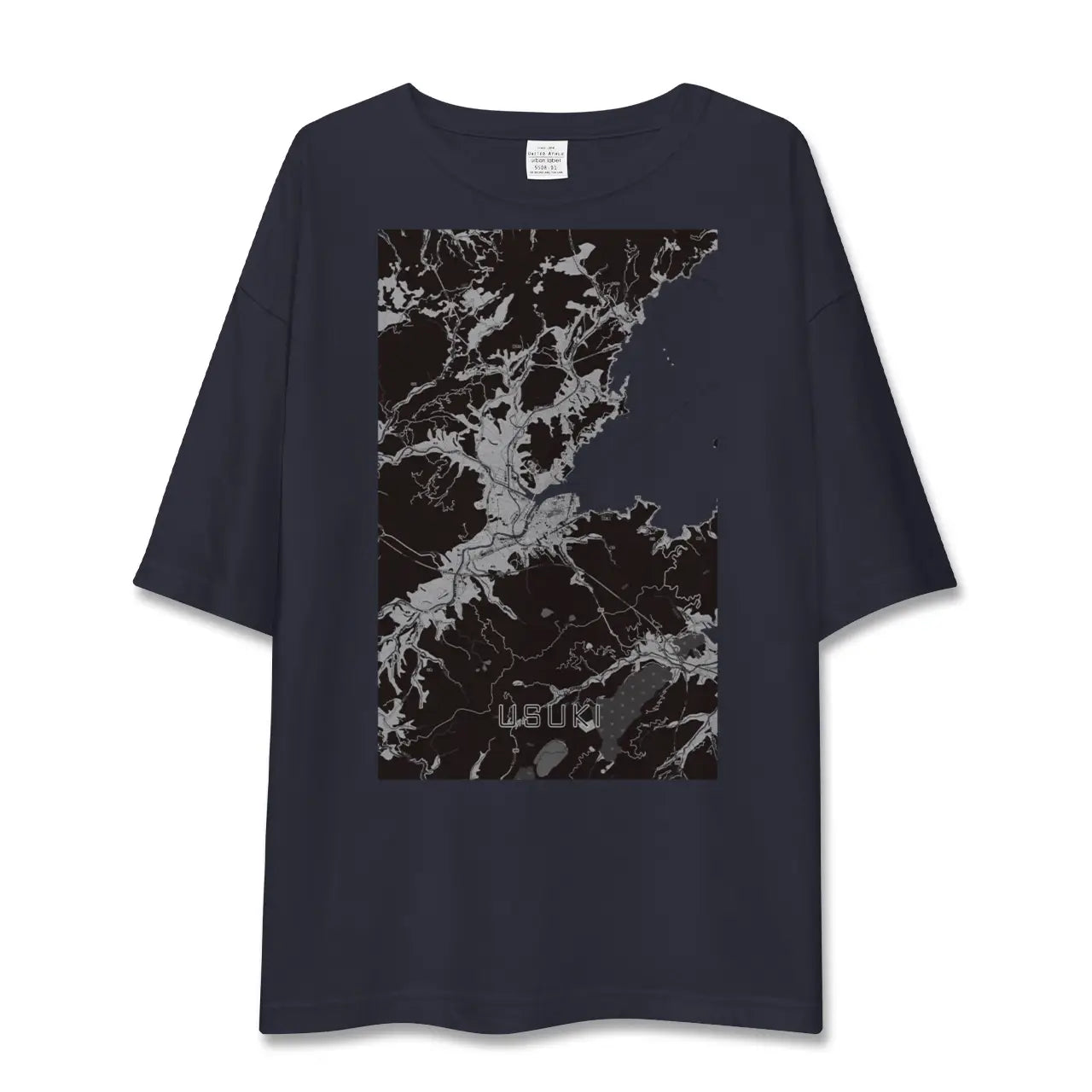 【臼杵(大分県)】地図柄ビッグシルエットTシャツ
