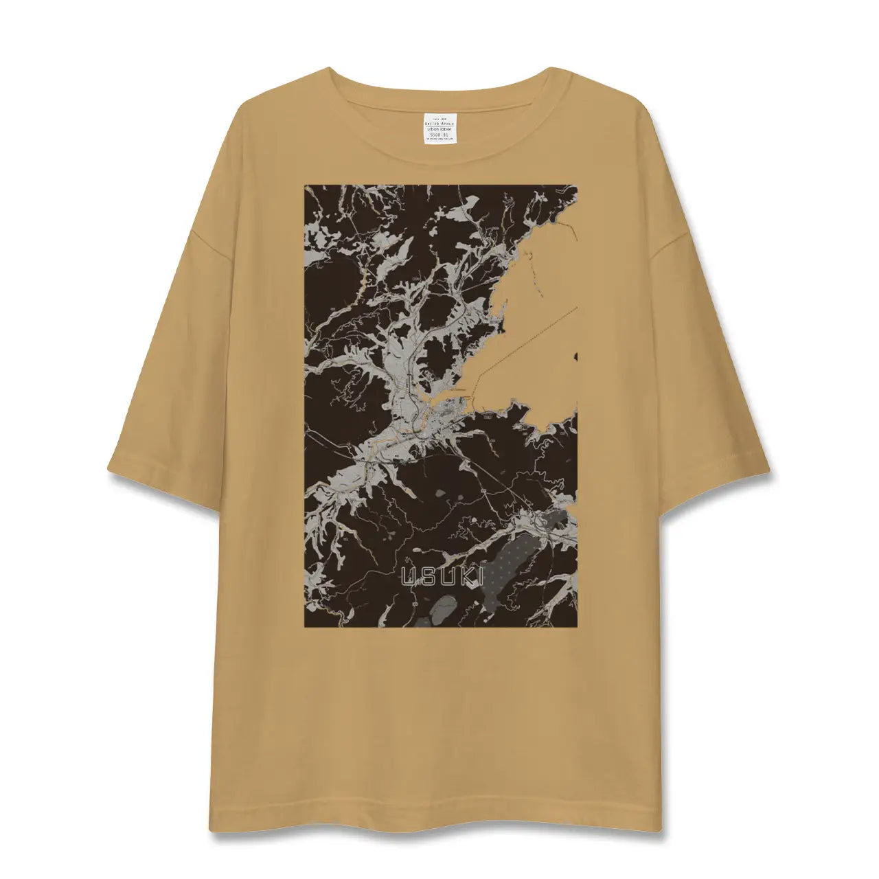 【臼杵(大分県)】地図柄ビッグシルエットTシャツ