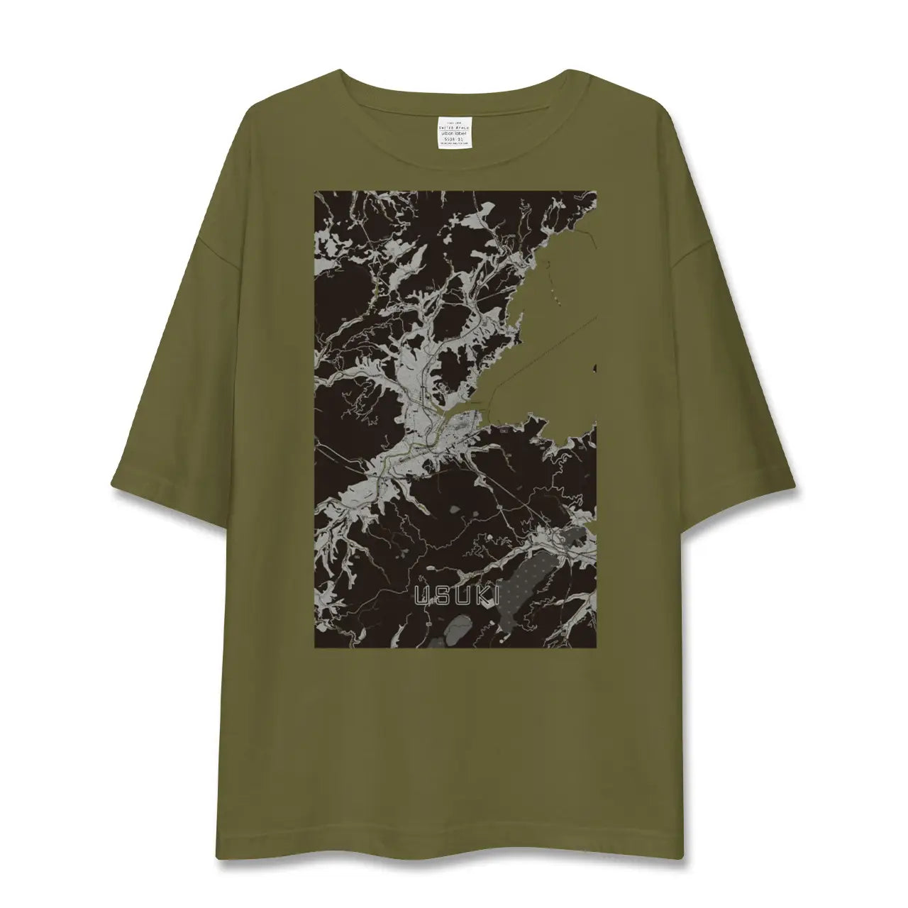 【臼杵(大分県)】地図柄ビッグシルエットTシャツ