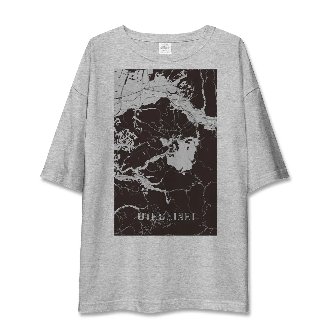 【歌志内(北海道)】地図柄ビッグシルエットTシャツ