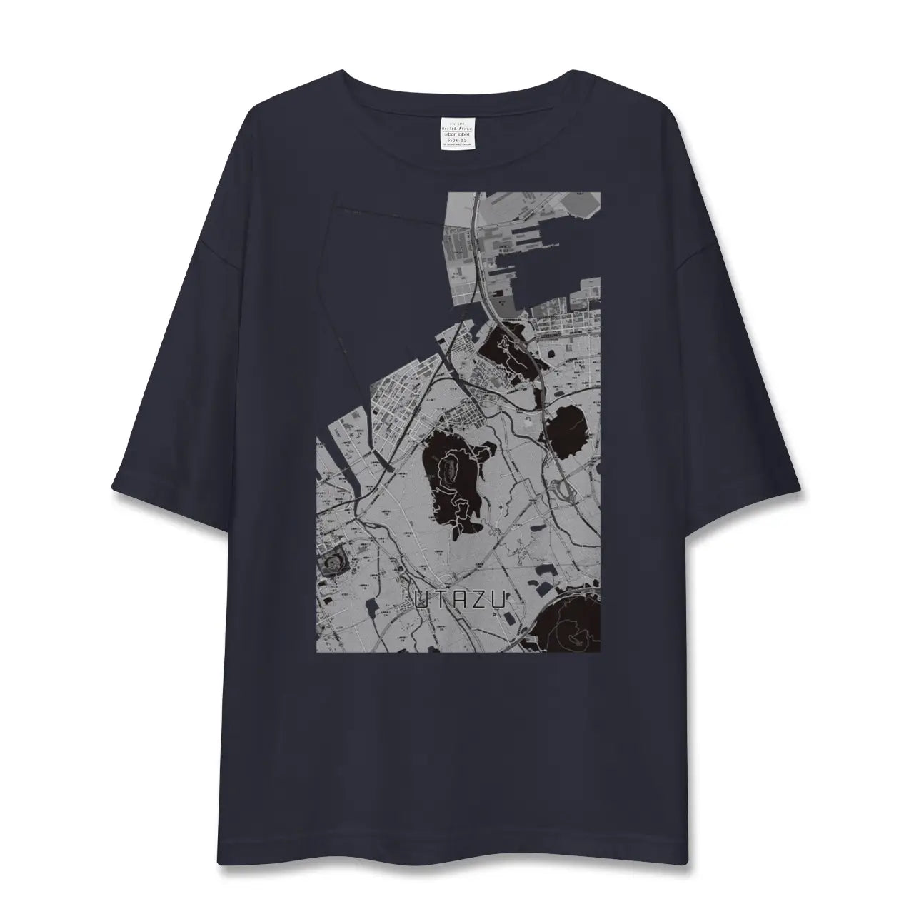 【宇多津(香川県)】地図柄ビッグシルエットTシャツ