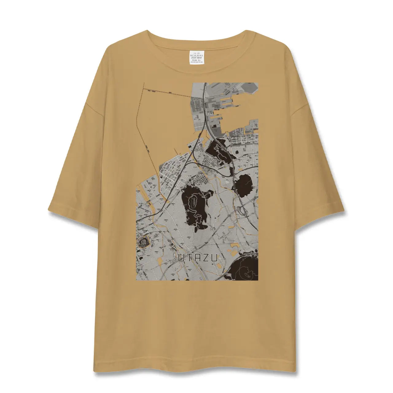 【宇多津(香川県)】地図柄ビッグシルエットTシャツ