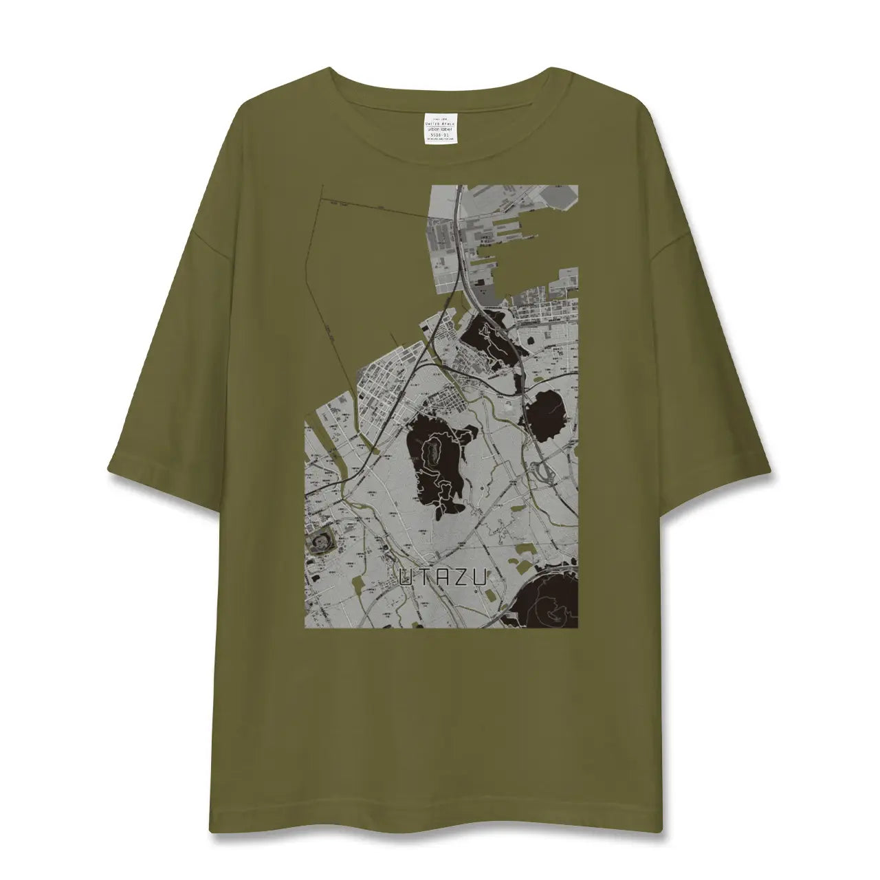 【宇多津(香川県)】地図柄ビッグシルエットTシャツ