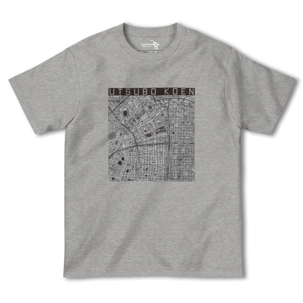 【靱公園(大阪府)】地図柄ヘビーウェイトTシャツ