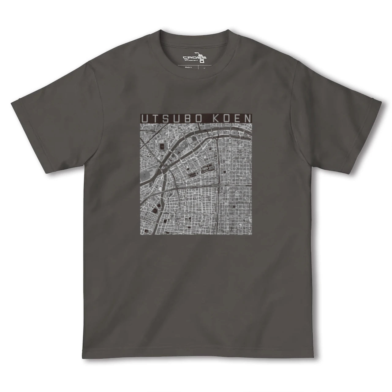 【靱公園(大阪府)】地図柄ヘビーウェイトTシャツ