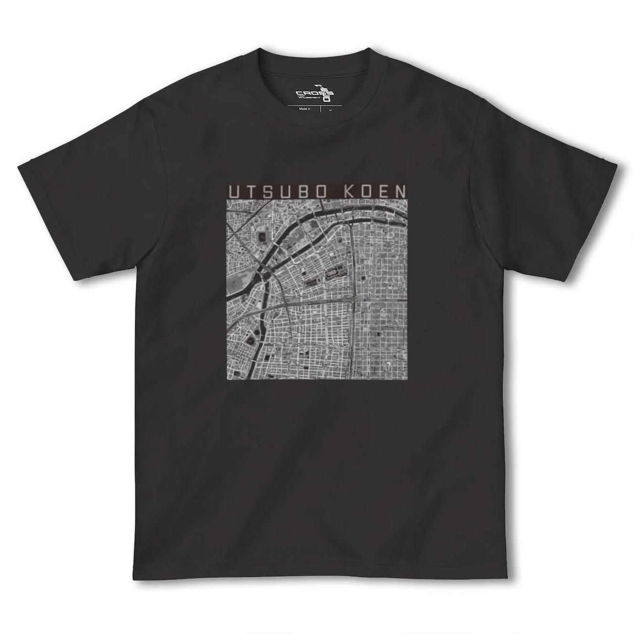【靱公園(大阪府)】地図柄ヘビーウェイトTシャツ