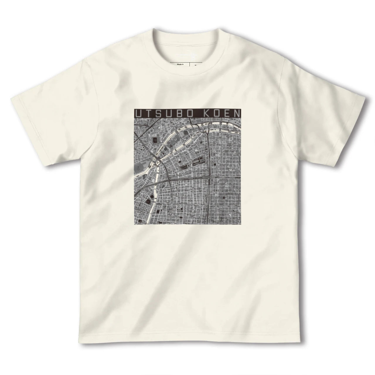 【靱公園(大阪府)】地図柄ヘビーウェイトTシャツ