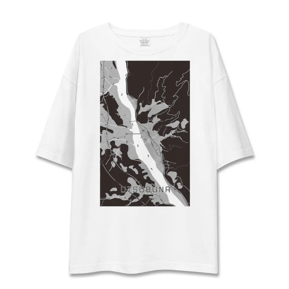 【内船(山梨県)】地図柄ビッグシルエットTシャツ