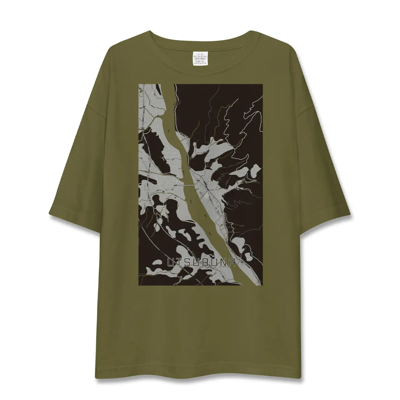 【内船(山梨県)】地図柄ビッグシルエットTシャツ