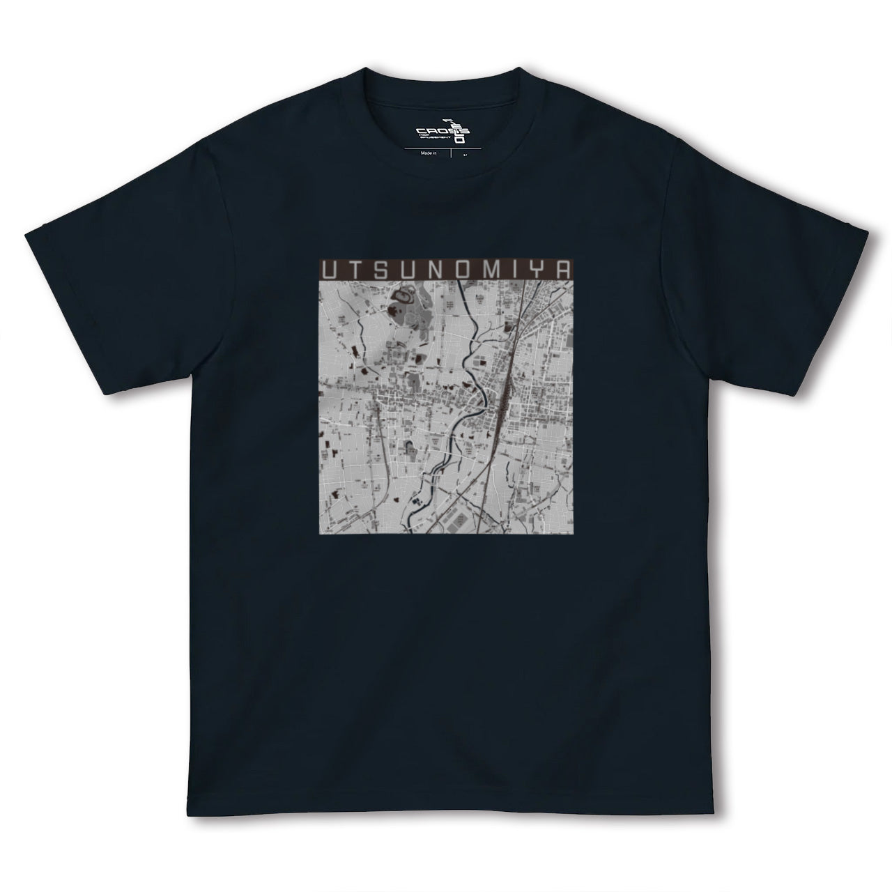 【宇都宮(栃木県)】地図柄ヘビーウェイトTシャツ