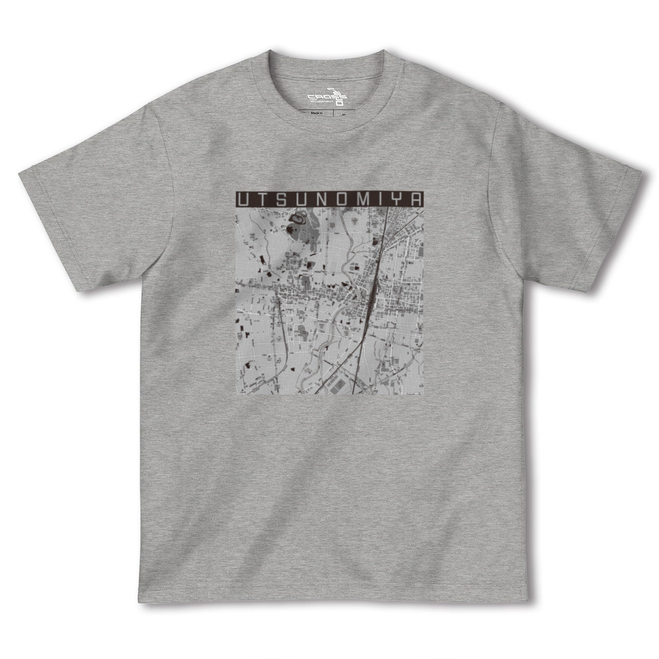 【宇都宮(栃木県)】地図柄ヘビーウェイトTシャツ