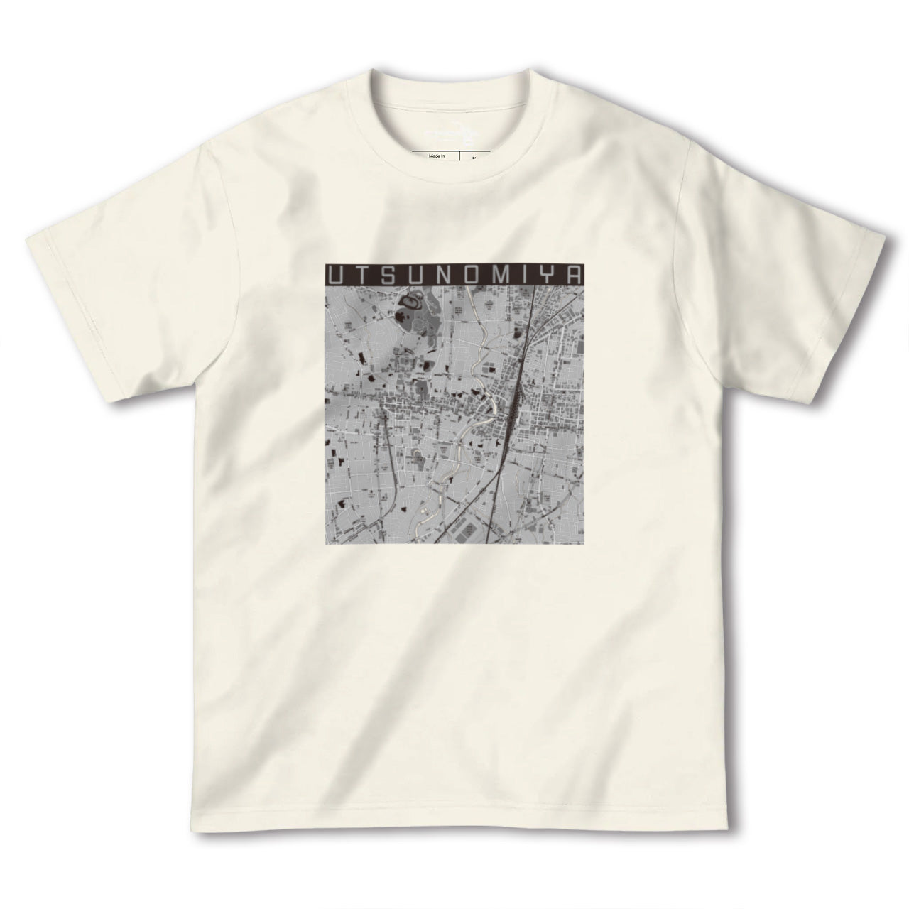 【宇都宮(栃木県)】地図柄ヘビーウェイトTシャツ