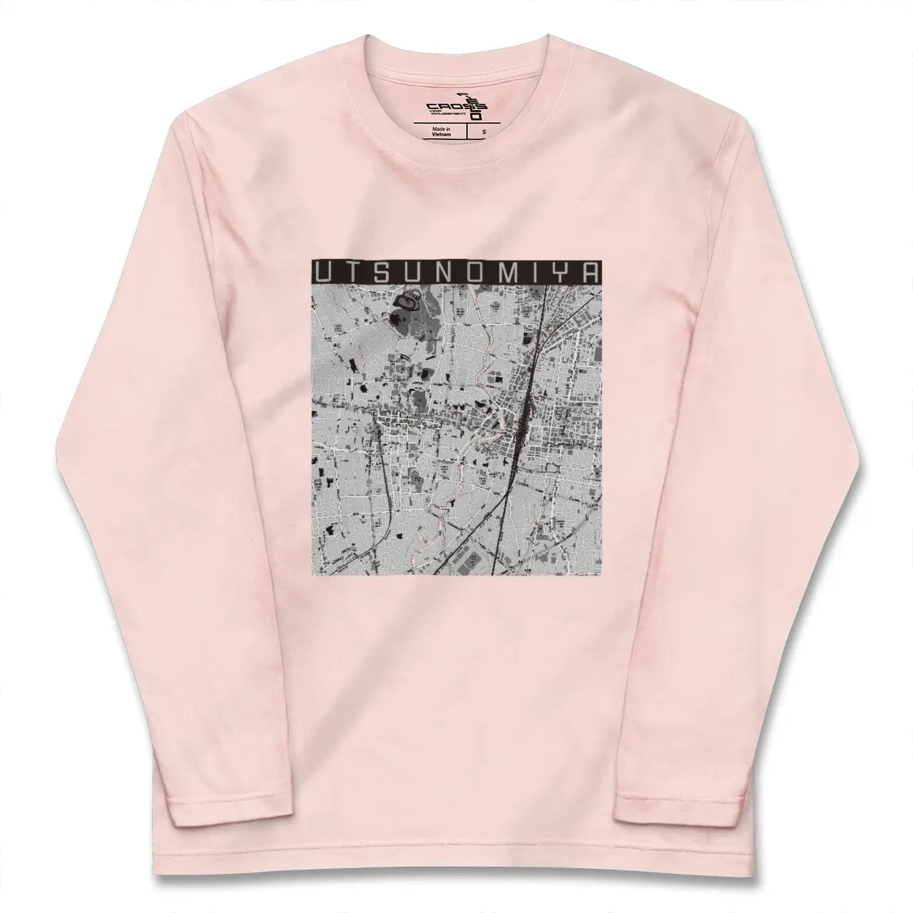 【宇都宮(栃木県)】地図柄ロングスリーブTシャツ