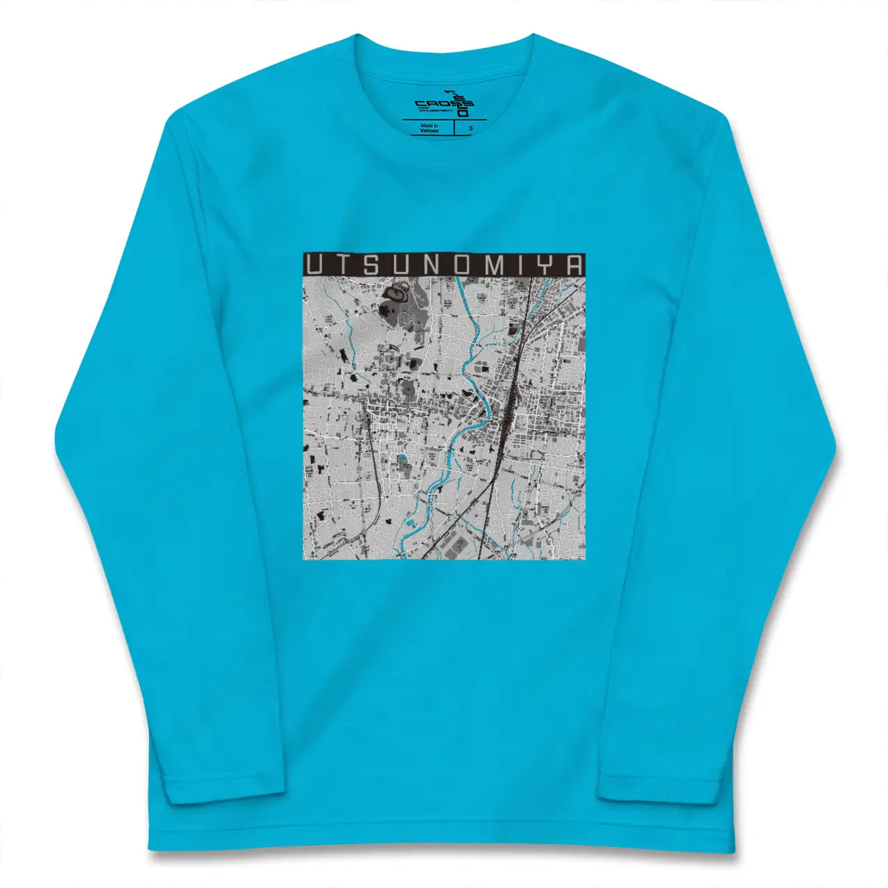 【宇都宮(栃木県)】地図柄ロングスリーブTシャツ