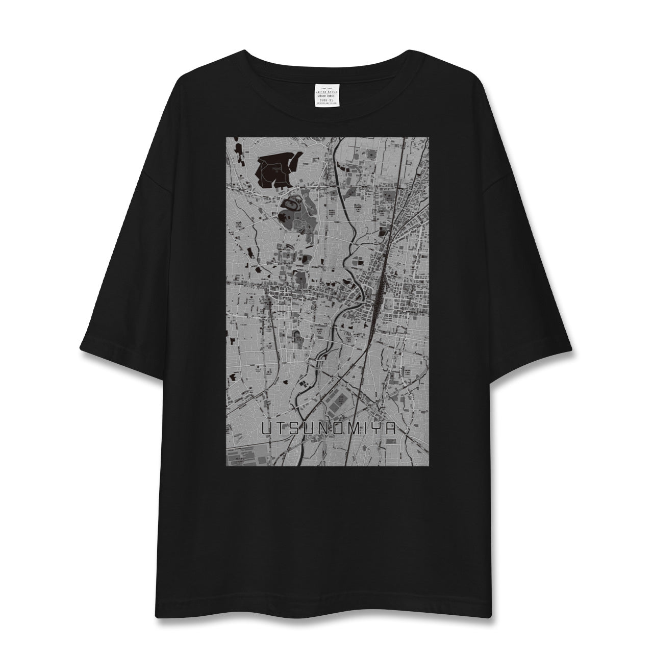 【宇都宮(栃木県)】地図柄ビッグシルエットTシャツ